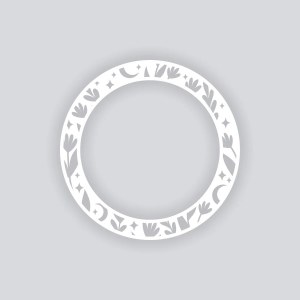 Moonlit Meadow Circle Rim 8"