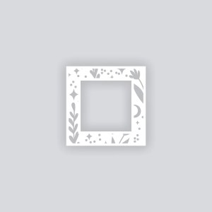 Moonlit Meadow Square Rim 5"