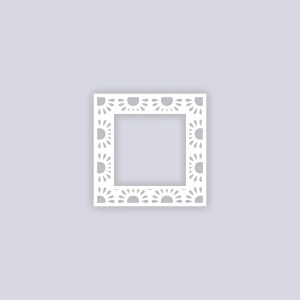 Sun Drops Square Rim 5"