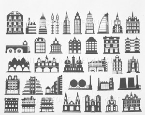 Architecture Decals Black