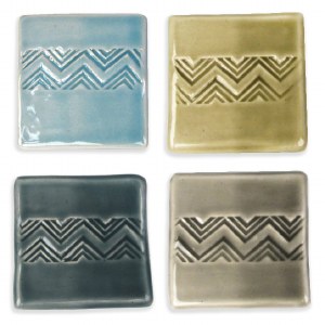 Glaze Sample Set 5, Celadons
