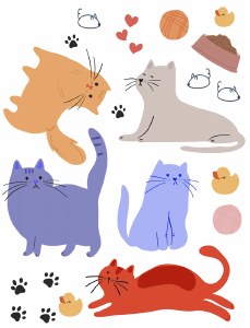 Cats &amp; Toys Decal 1
