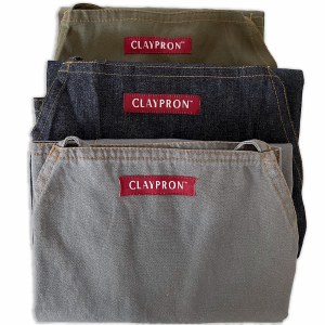 Claypron Apron Silver