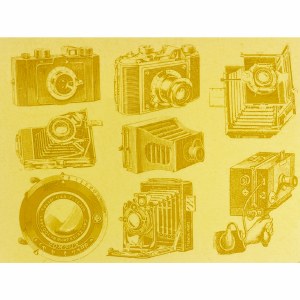Copper Decal, Antique Cameras