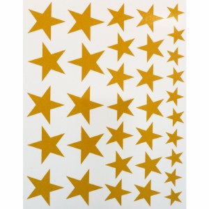 Gold Luster Decal, Stars