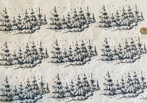 Snowy Trees UG Decal Blk