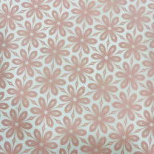 Floral Wallpaper Decal Pink