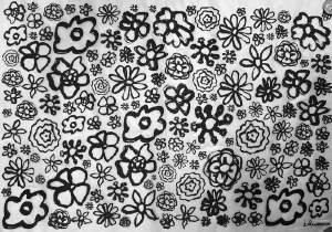 Ink Flower UG Decal Black