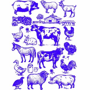 Decal, Rice Paper 105 Blue