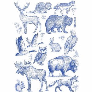 Decal, Rice Paper 104 Blue