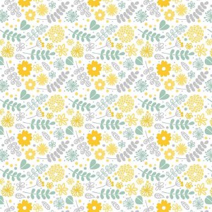 Full Color Flower &amp; Leaf Decal