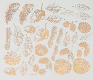 Gold Luster Decal, Autumn