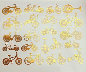 Gold Luster Decal, Bikes