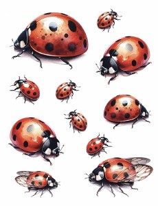 Lady Bugs 01 Decal