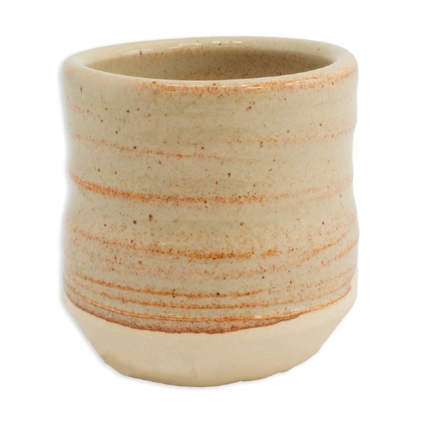 Stoneware Vase: Shino and Matte Black Glaze