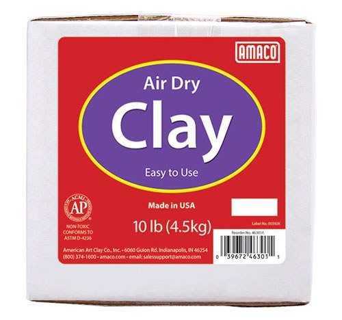 Amaco Air Dry Clay - Gray 25 lb.