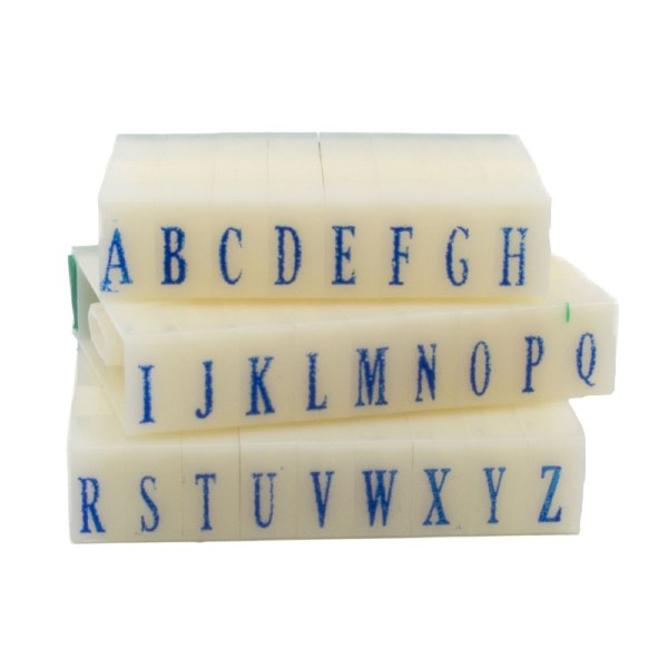 Alphabet Clay Stamps