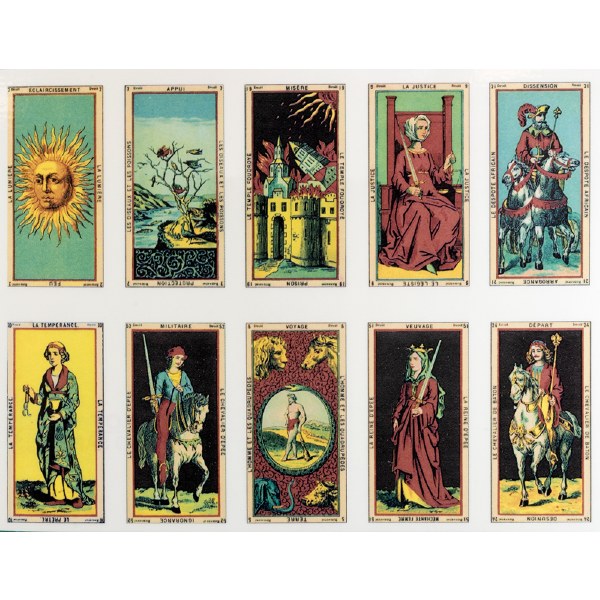 Antique Tarot Card 2 Decals - The Ceramic Shop