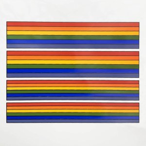 Stripe Rainbow Decals