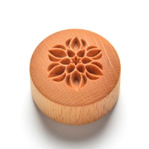 CT-007 Curved Lotus Buds Stamp