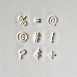 MKM Punctuation Font Stamp Set