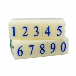 Number Stamps Set, 2.2 cm