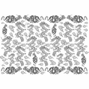 Decal, Rice Paper 125 Black