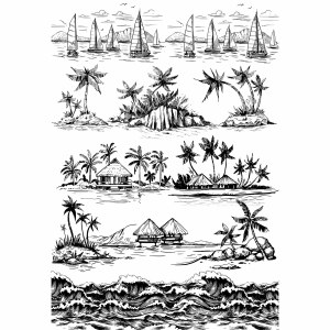 Decal, Rice Paper 128 Black