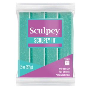 Sculpey III-Turquoise Glitter
