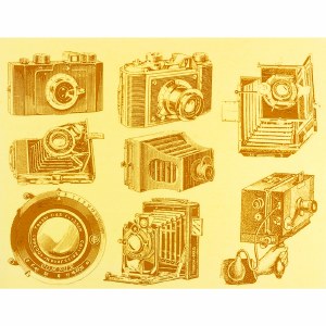 Silver Decal, Antique Cameras
