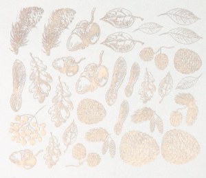 Silver Luster Decal, Autumn