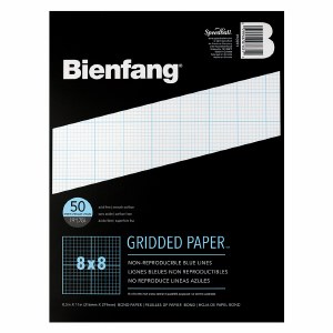 Designer Grid Paper Pad 8.5x11