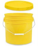 2 Gallon Bucket w/ Lid (Blue) - The Ceramic Shop