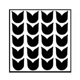 Tulip Run Stencil Small