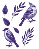 Blue Birds 01 Decal