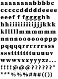 Block Serif Alphabet Decals Lo