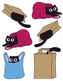 Cat in the Bag Decals