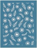 Fern and Flower Silkscreen SM.