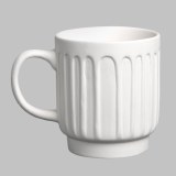Stoneware Bisq Fluted Cup