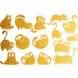 Gold Luster Decal, Gold Cat