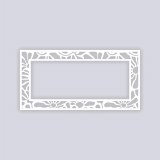 Floral Rectangle Rim 5x10