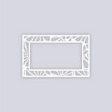 Floral Rectangle Rim 5x8