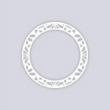 Peacock Circle Rim 8"