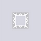 Peacock Square Rim 5"