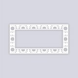 Sun Drops Rectangle Rim 5x10