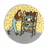 Cart Girl Sticker