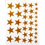 Copper Luster Decal, Stars