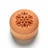 CT-007 Curved Lotus Buds Stamp