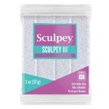 Sculpey III-White Glitter