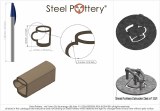 Steel Pottery Extruder Die 107